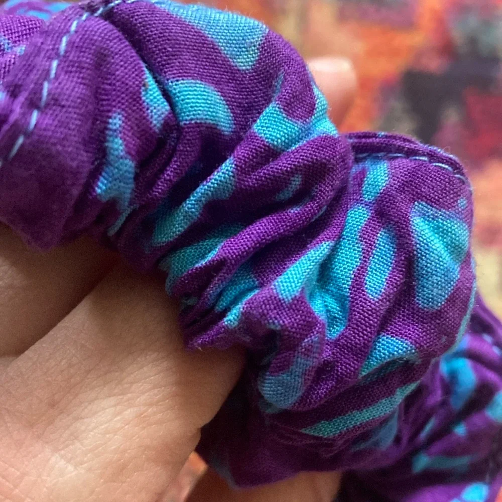 Mexicali Blues Purple and Blue Hair Scrunchie